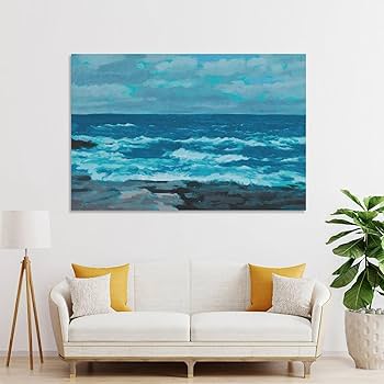 Amazon.co.jp: 画家 東山魁夷 風景画 朝明けの潮 ポスター 印刷